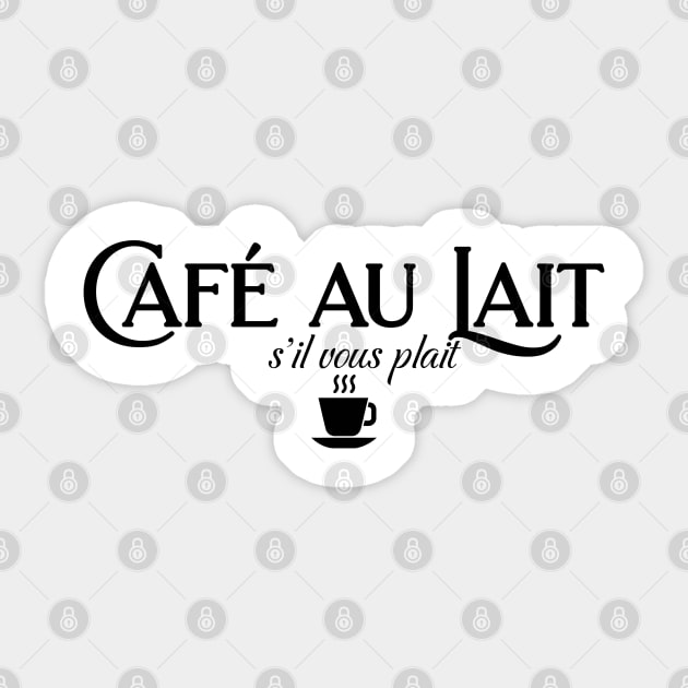 Cafe Au Lait Sticker by HolidayBug